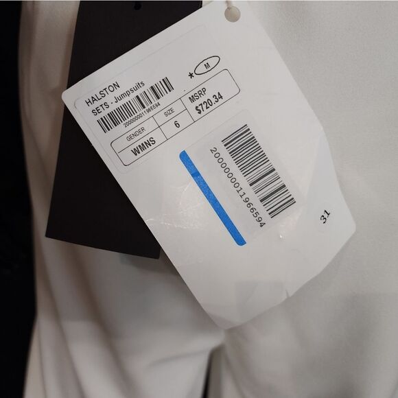 HALSTON Halter Jumpsuit NWT - Picture 12 of 14